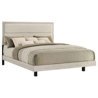 Trenton 54-inch Wood Eastern King Panel Bed Rustic Cream - Home & Sleep Outlet