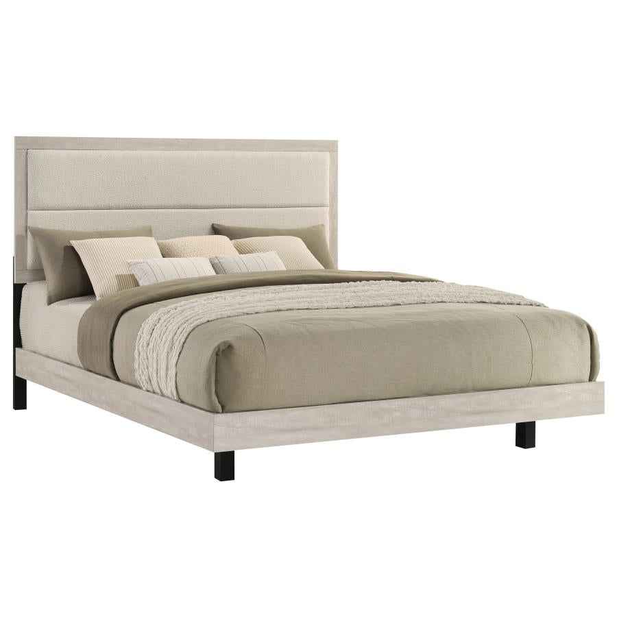 Trenton 54-inch Wood Eastern King Panel Bed Rustic Cream - Home & Sleep Outlet
