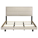 Trenton 54-inch Wood Eastern King Panel Bed Rustic Cream - Home & Sleep Outlet
