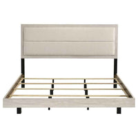 Trenton 54-inch Wood Eastern King Panel Bed Rustic Cream - Home & Sleep Outlet