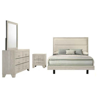 Trenton 4-piece Queen Bedroom Set Rustic Cream - Home & Sleep Outlet