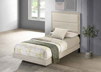 Trenton 54-inch Wood Twin Panel Bed Rustic Cream - Home & Sleep Outlet