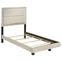 Trenton 54-inch Wood Twin Panel Bed Rustic Cream - Home & Sleep Outlet