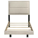 Trenton 54-inch Wood Twin Panel Bed Rustic Cream - Home & Sleep Outlet