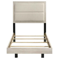 Trenton 54-inch Wood Twin Panel Bed Rustic Cream - Home & Sleep Outlet