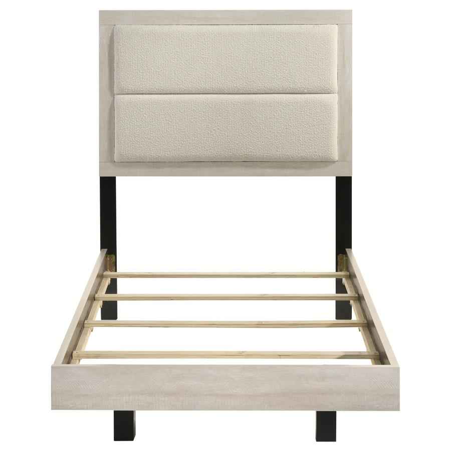Trenton 54-inch Wood Twin Panel Bed Rustic Cream - Home & Sleep Outlet