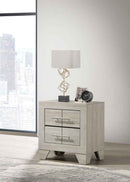 Trenton 2-drawer Nightstand Bedside Table Rustic Cream - Home & Sleep Outlet