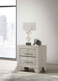 Trenton 2-drawer Nightstand Bedside Table Rustic Cream - Home & Sleep Outlet