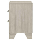 Trenton 2-drawer Nightstand Bedside Table Rustic Cream - Home & Sleep Outlet