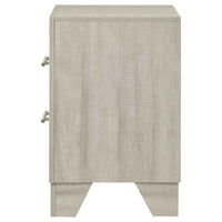 Trenton 2-drawer Nightstand Bedside Table Rustic Cream - Home & Sleep Outlet