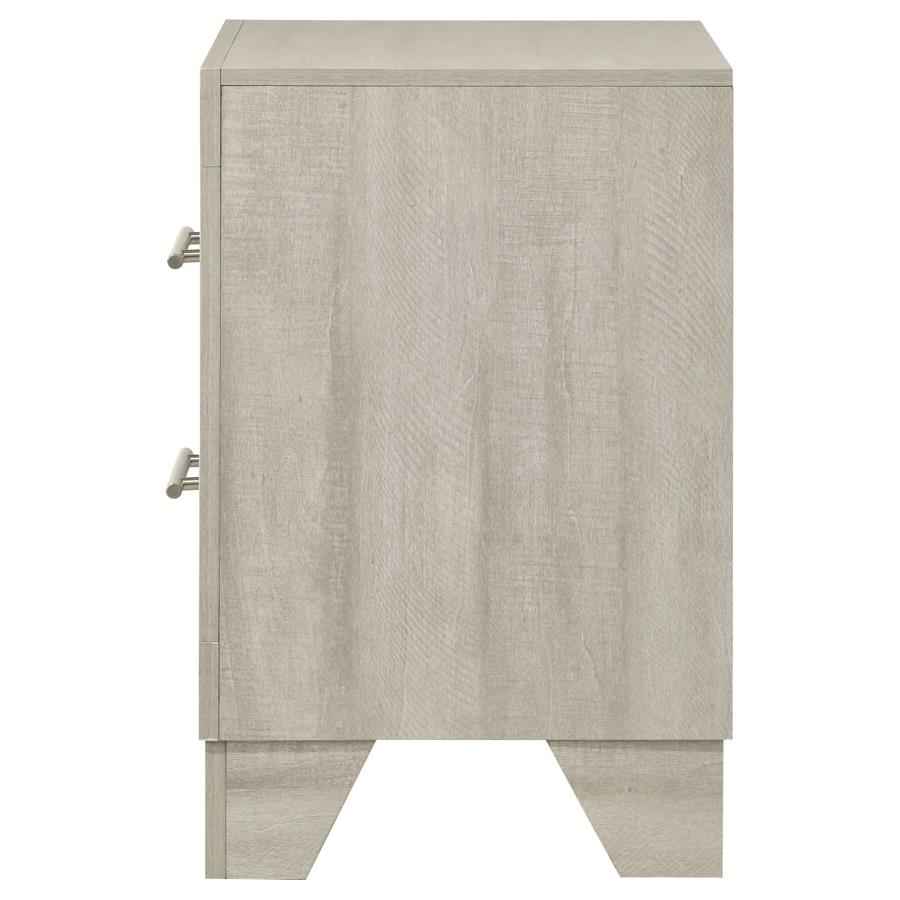 Trenton 2-drawer Nightstand Bedside Table Rustic Cream - Home & Sleep Outlet