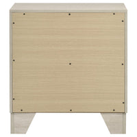 Trenton 2-drawer Nightstand Bedside Table Rustic Cream - Home & Sleep Outlet