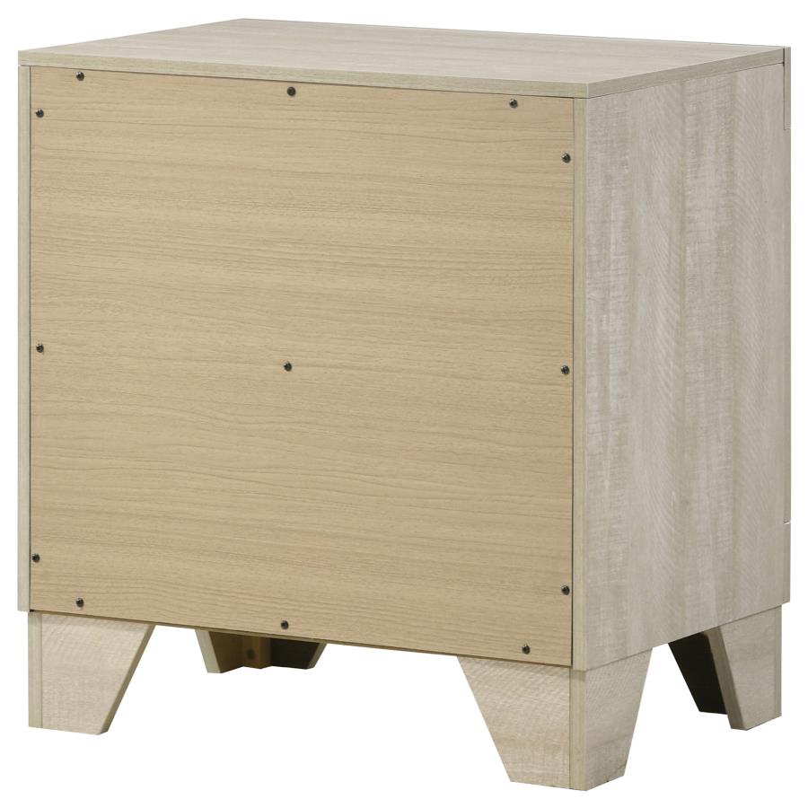 Trenton 2-drawer Nightstand Bedside Table Rustic Cream - Home & Sleep Outlet