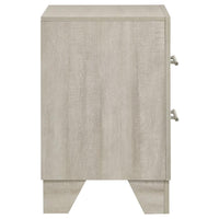 Trenton 2-drawer Nightstand Bedside Table Rustic Cream - Home & Sleep Outlet
