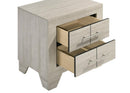 Trenton 2-drawer Nightstand Bedside Table Rustic Cream - Home & Sleep Outlet