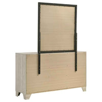 Trenton 6-drawer Bedroom Dresser With Mirror Rustic Cream - Home & Sleep Outlet