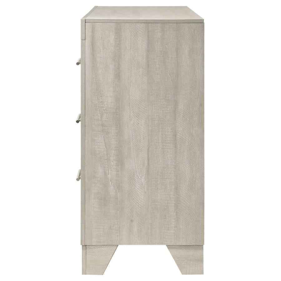Trenton 6-drawer Bedroom Dresser Rustic Cream - Home & Sleep Outlet