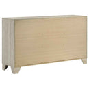 Trenton 6-drawer Bedroom Dresser Rustic Cream - Home & Sleep Outlet