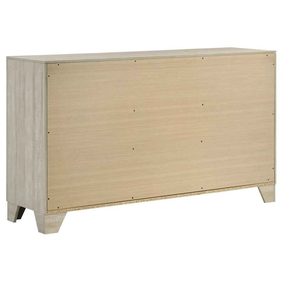 Trenton 6-drawer Bedroom Dresser Rustic Cream - Home & Sleep Outlet