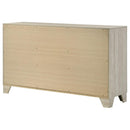 Trenton 6-drawer Bedroom Dresser Rustic Cream - Home & Sleep Outlet