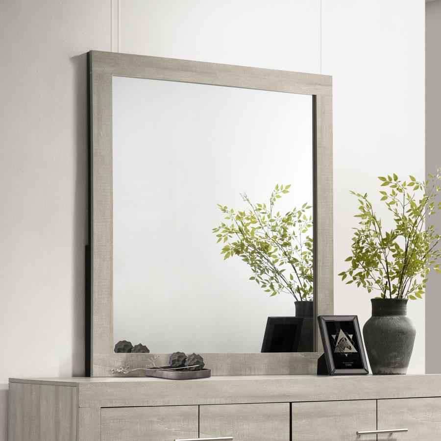 Trenton Dresser Mirror Rustic Cream - Home & Sleep Outlet