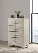Trenton 4-drawer Bedroom Chest of Drawers Rustic Cream - Home & Sleep Outlet