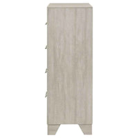 Trenton 4-drawer Bedroom Chest of Drawers Rustic Cream - Home & Sleep Outlet