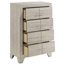 Trenton 4-drawer Bedroom Chest of Drawers Rustic Cream - Home & Sleep Outlet