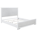 Home & Sleep Outlet - Gracemont 57-inch Eastern King Panel Bed Grey and White