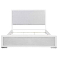 Gracemont 57-inch Eastern King Panel Bed Grey and White - Home & Sleep Outlet