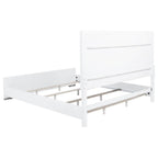 Home & Sleep Outlet - Gracemont 57-inch Eastern King Panel Bed Grey and White