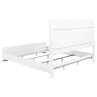 Gracemont 57-inch Eastern King Panel Bed Grey and White - Home & Sleep Outlet