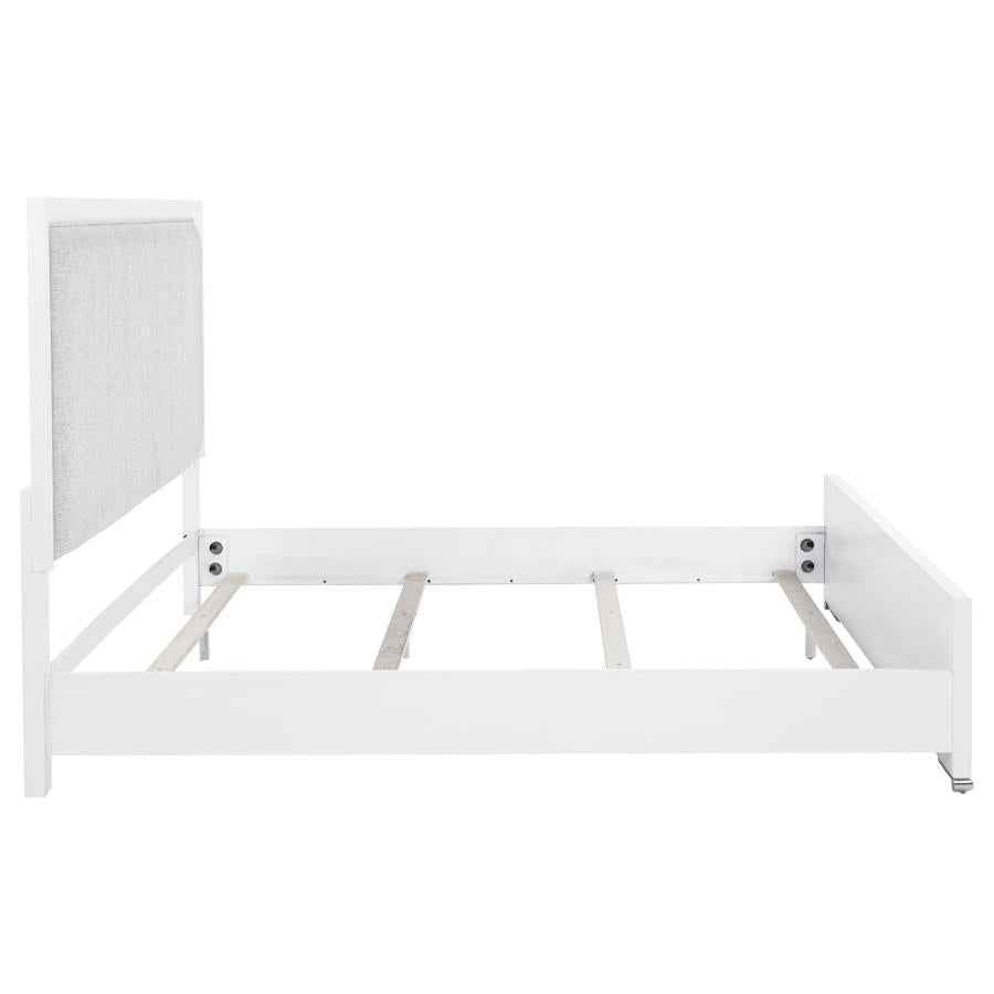 Gracemont 57-inch Eastern King Panel Bed Grey and White - Home & Sleep Outlet