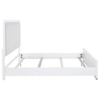Home & Sleep Outlet - Gracemont 57-inch Eastern King Panel Bed Grey and White
