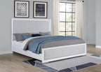 Home & Sleep Outlet - Gracemont 57-inch California King Panel Bed Grey and White