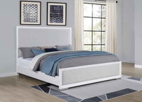 Gracemont 57-inch California King Panel Bed Grey and White - Home & Sleep Outlet