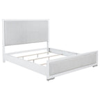 Home & Sleep Outlet - Gracemont 57-inch California King Panel Bed Grey and White