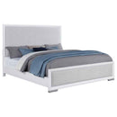 Gracemont 57-inch California King Panel Bed Grey and White - Home & Sleep Outlet