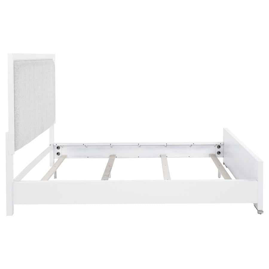 Gracemont 57-inch California King Panel Bed Grey and White - Home & Sleep Outlet