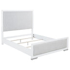 Home & Sleep Outlet - Gracemont 57-inch Queen Panel Bed Grey and White
