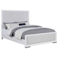 Gracemont 57-inch Queen Panel Bed Grey and White - Home & Sleep Outlet