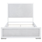 Home & Sleep Outlet - Gracemont 57-inch Queen Panel Bed Grey and White