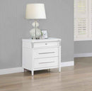 Gracemont 3-drawer Bedroom Nightstand Bedside Table White - Home & Sleep Outlet