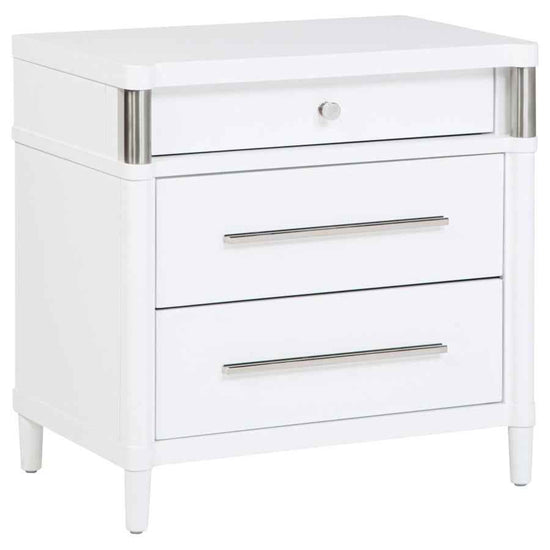 Gracemont 3-drawer Bedroom Nightstand Bedside Table White