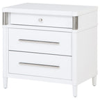 Home & Sleep Outlet - Gracemont 3-drawer Bedroom Nightstand Bedside Table White