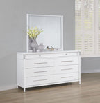 Home & Sleep Outlet - Gracemont 8-drawer Bedroom Dresser with Mirror White