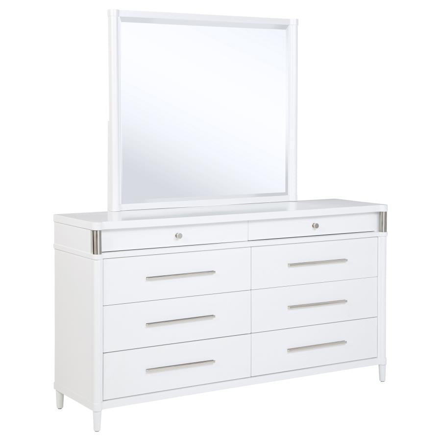 Home & Sleep Outlet - Gracemont 8-drawer Bedroom Dresser with Mirror White