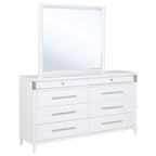 Home & Sleep Outlet - Gracemont 8-drawer Bedroom Dresser with Mirror White