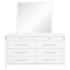 Home & Sleep Outlet - Gracemont 8-drawer Bedroom Dresser with Mirror White