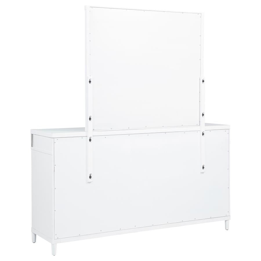 Home & Sleep Outlet - Gracemont 8-drawer Bedroom Dresser with Mirror White